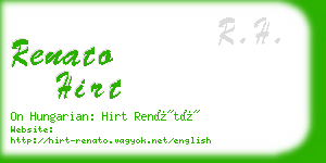 renato hirt business card